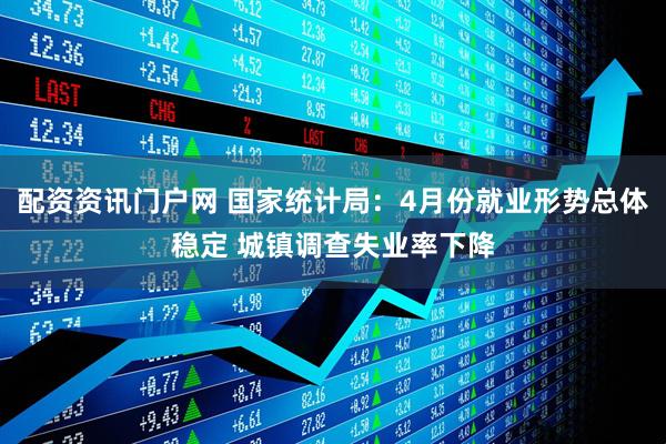 配资资讯门户网 国家统计局：4月份就业形势总体稳定 城镇调查失业率下降
