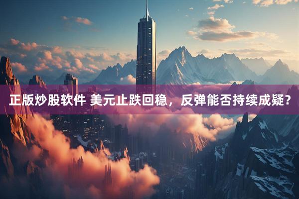 正版炒股软件 美元止跌回稳，反弹能否持续成疑？